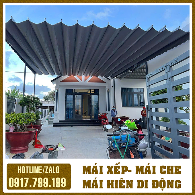 Mái hiên quay tay được sử dụng ngày càng phổ biến