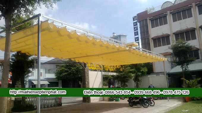 Lắp đặt mái hiên xếp đẹp tại Bình Thuận