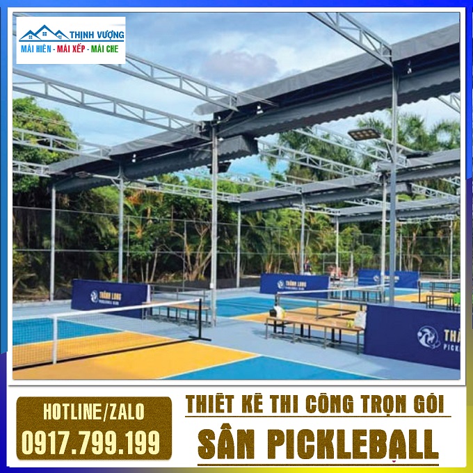 thi công sân pickleball