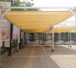 Lắp đặt mái xếp di động tại Đà Nẵng trong tháng 10